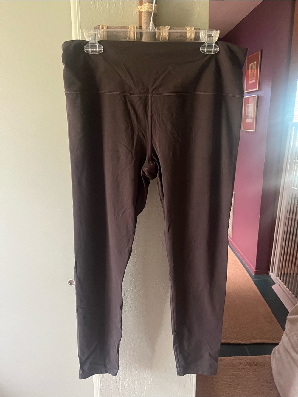 Athleta chocolate Brown High-Waist Leggings XL